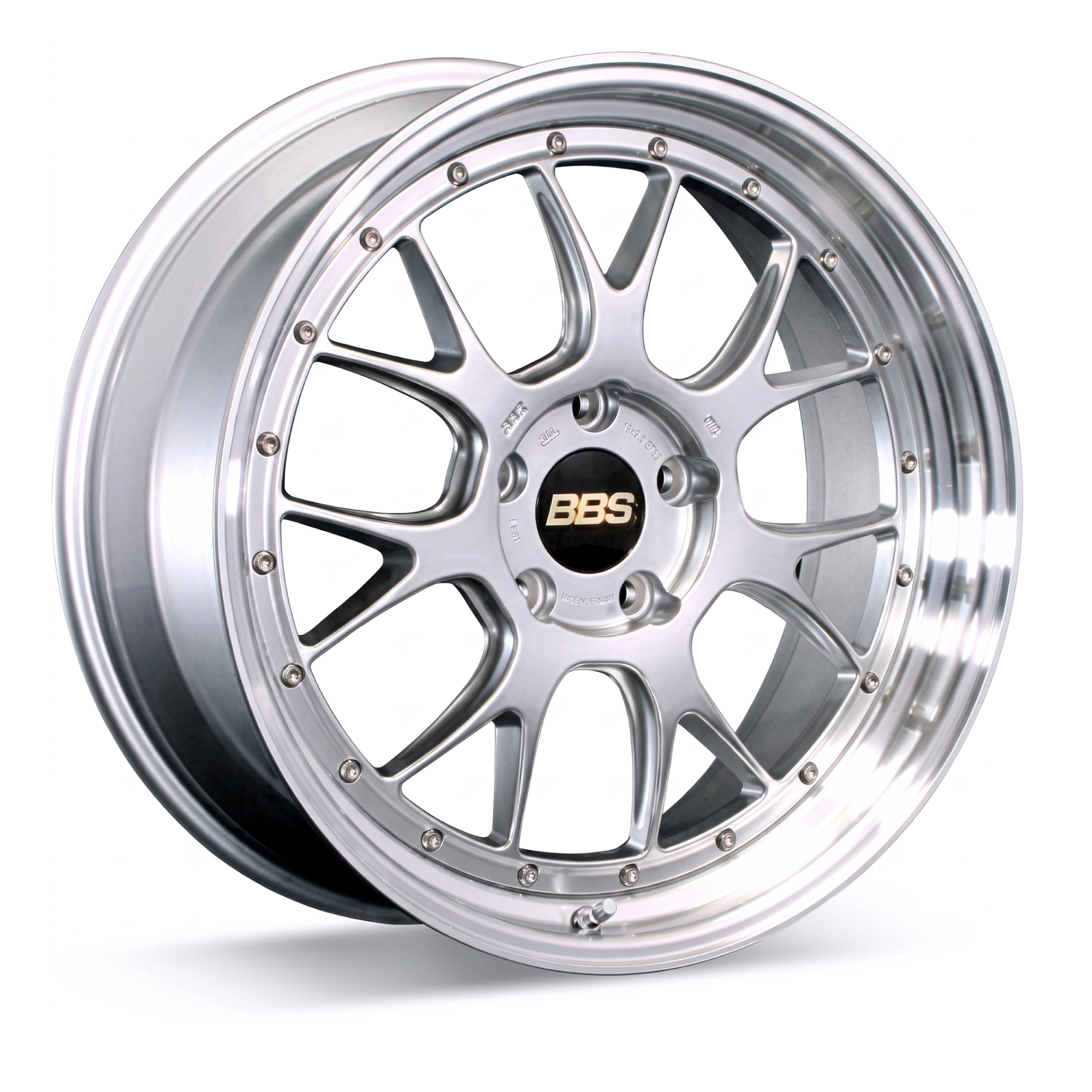 ล้อ BBS LM-R ของแท้ สี Diamond Silver Disk / Silver Diamond-Cut Rim (DS-SLD)