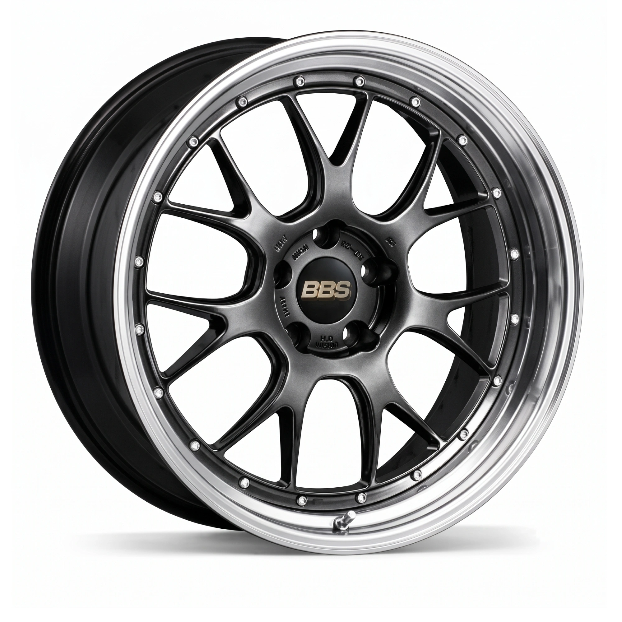 ล้อ BBS LM-R ของแท้ สี Diamond Black Disk / Black Bright Diamond-Cut Rim (DB-BKBD)