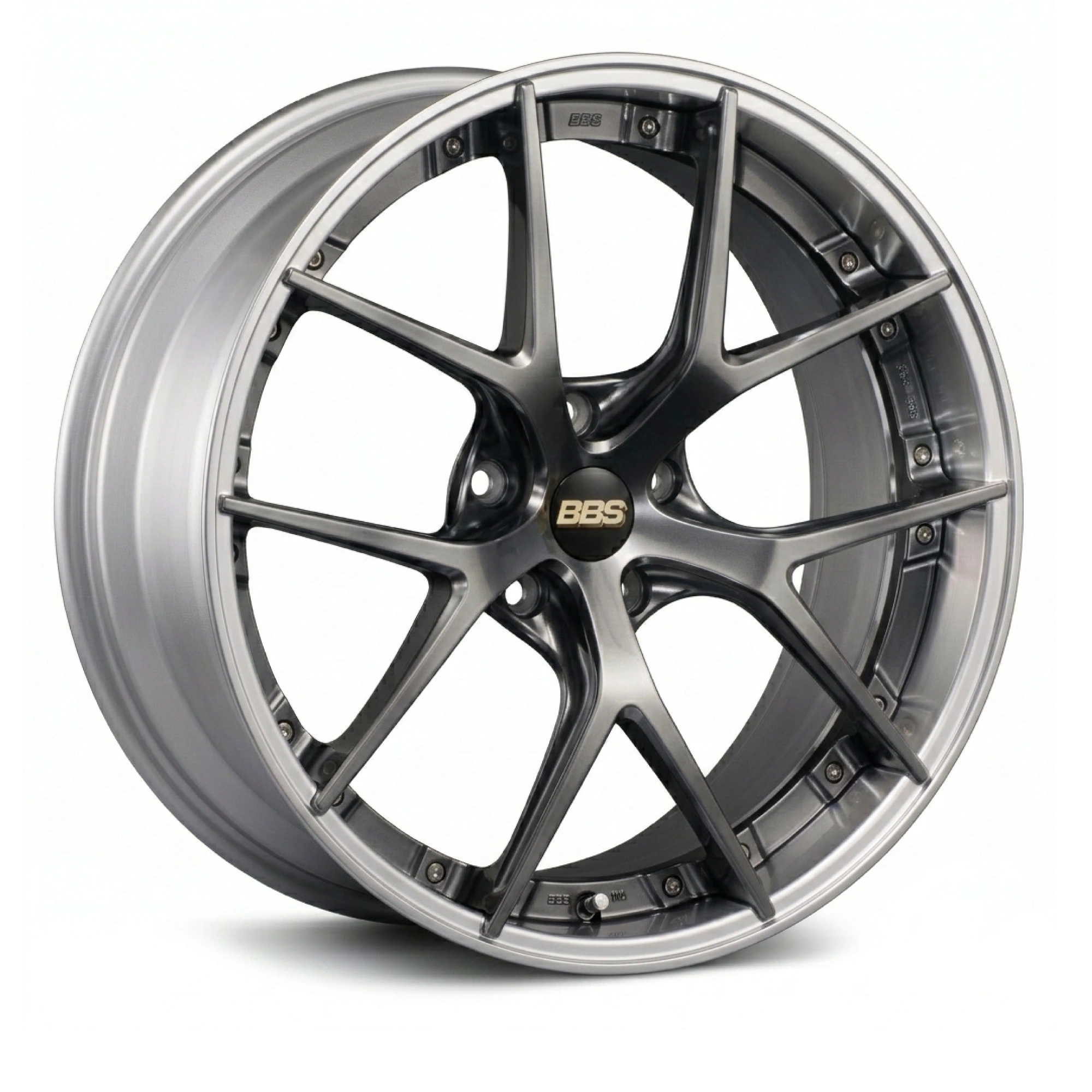 ล้อ BBS RI-S ของแท้ สี Disk Diamond Silver / Rim Silver Painted Diamond-Cut (DS-SLD)