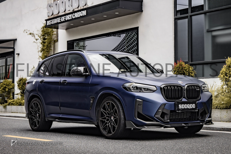 รวมชุดแต่ง BMW X3M F97 — SOOQOO คาร์บอนแท้ ลิ้นหน้า สปอยเลอร์ ดิฟฟิวเซอร์ ครบทุกชิ้น