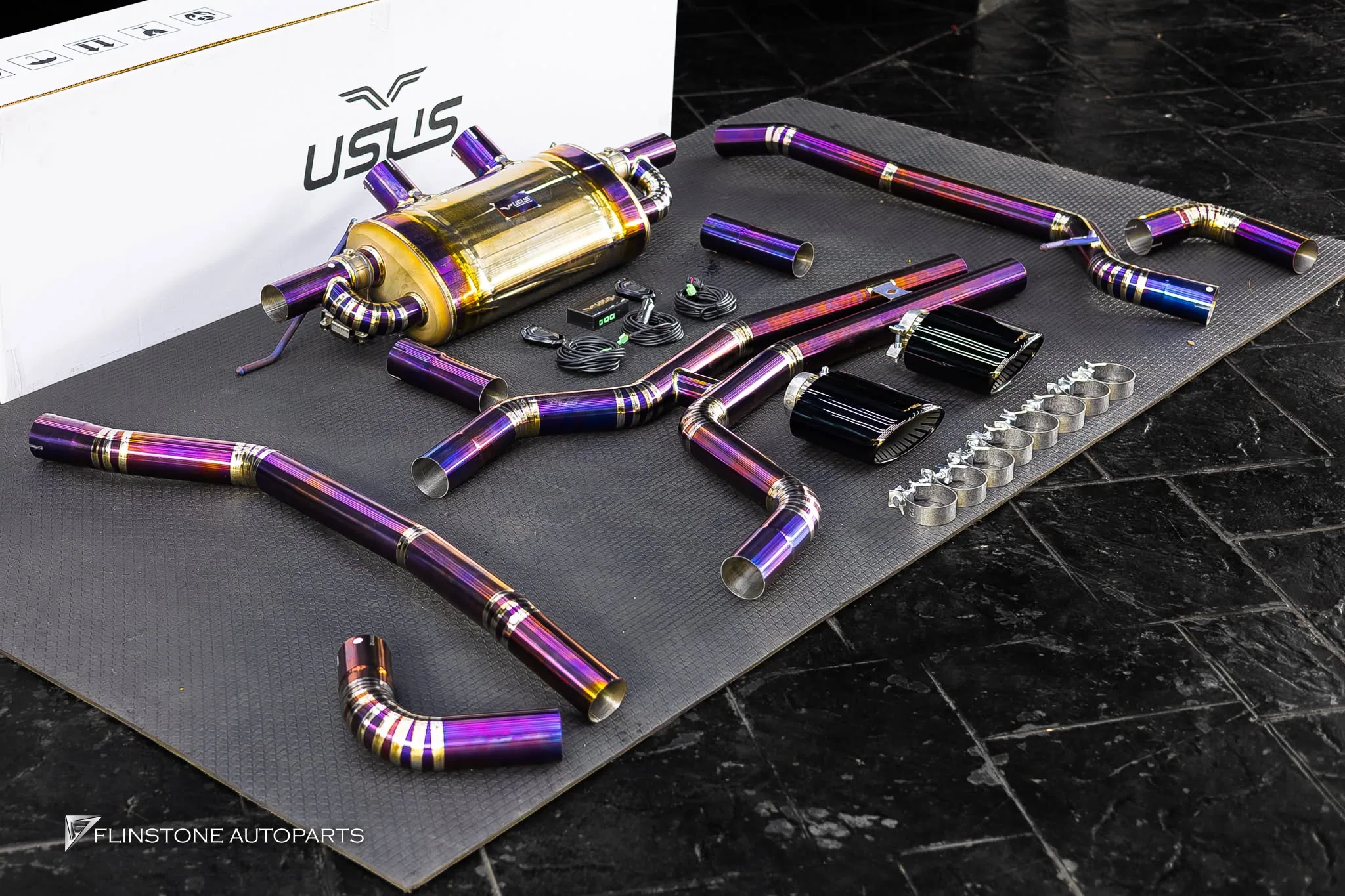 PORSCHE Cayenne 958 ชุดท่อไทเทเนียม USUS ทรง Turbo GT 2026