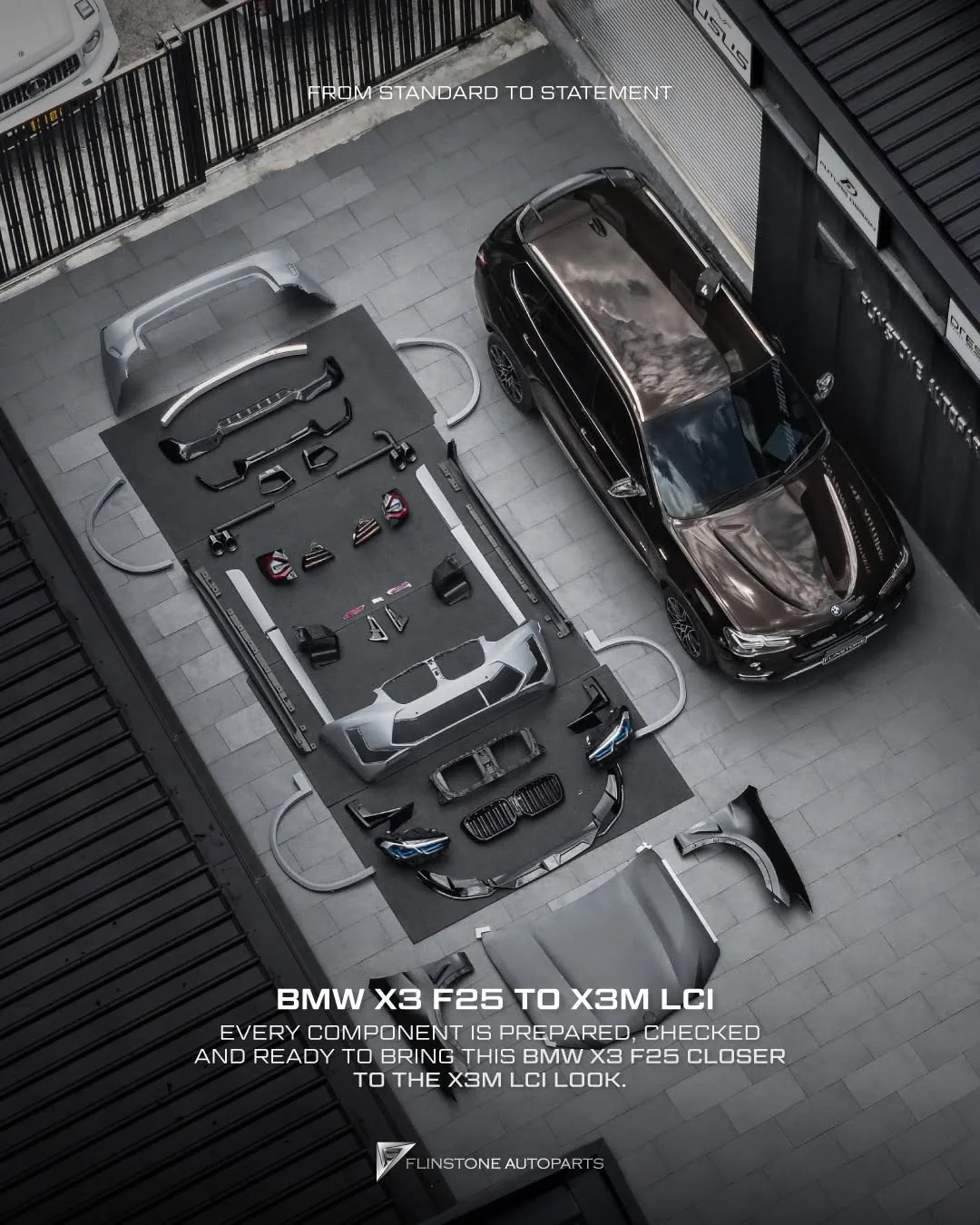 BMW X3 F25 เปลี่ยนโฉมเป็นทรง X3M LCI ครบทั้งคัน