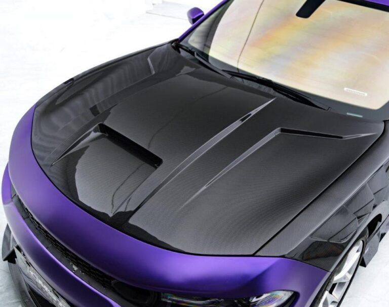 ฝากระโปรงหน้าคาร์บอนไฟเบอร์/FRP CMST สำหรับ Dodge Charger 2015-2023 (แบบที่ 2)