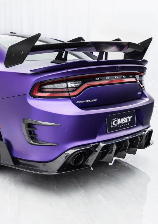 ปีก/สปอยเลอร์หลังคาร์บอนไฟเบอร์/FRP CMST ทรง GT สำหรับ Dodge Charger 2015-2023
