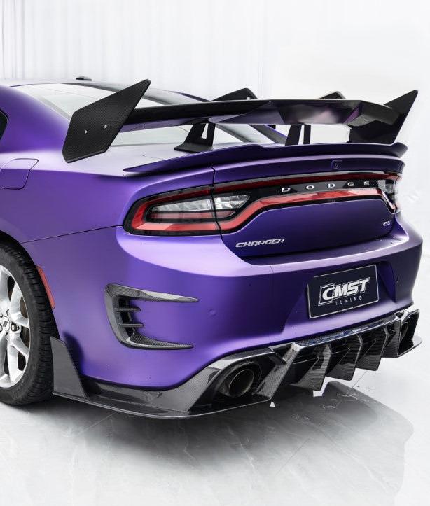 ดิฟฟิวเซอร์หลังคาร์บอนไฟเบอร์/FRP CMST สำหรับ Dodge Charger 2015-2023