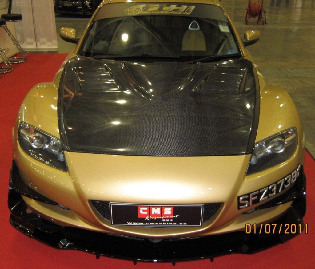 ฝากระโปรงหน้า CMST สำหรับ Mazda RX-8