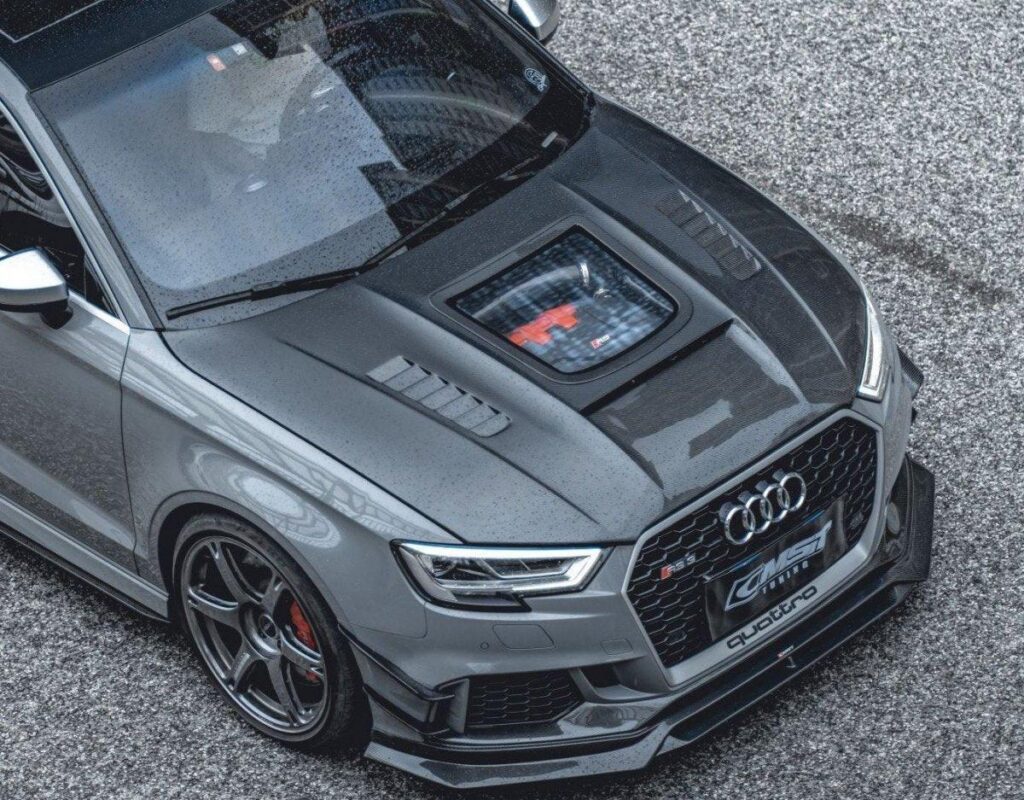 前引擎盖 CMST 款式 V3，适用于 Audi A3/S3 2014-2020