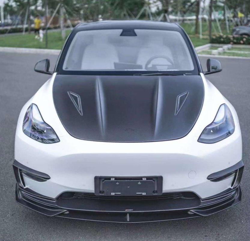 前引擎盖 CMST 款式 V2，适用于 Tesla Model Y 2020-2025