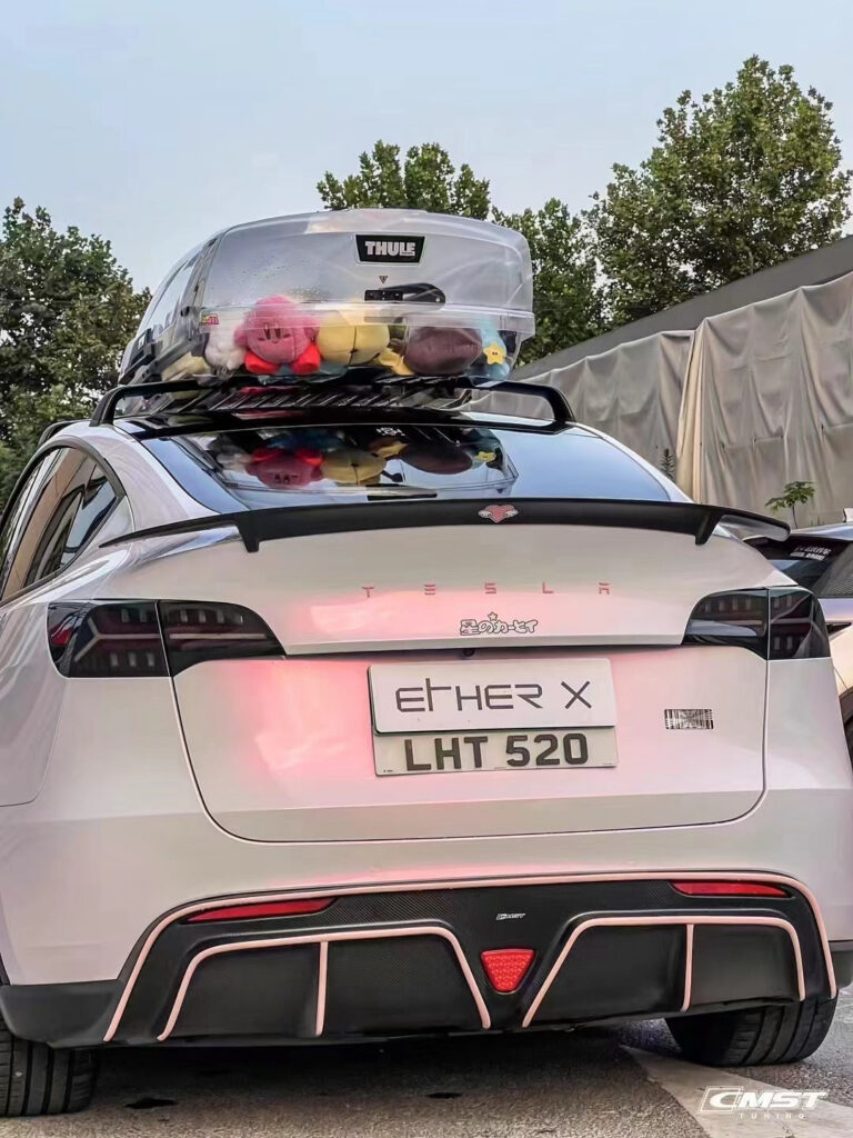 ปีก/สปอยเลอร์หลัง CMST ทรง V2 สำหรับ Tesla Model Y 2020-2025