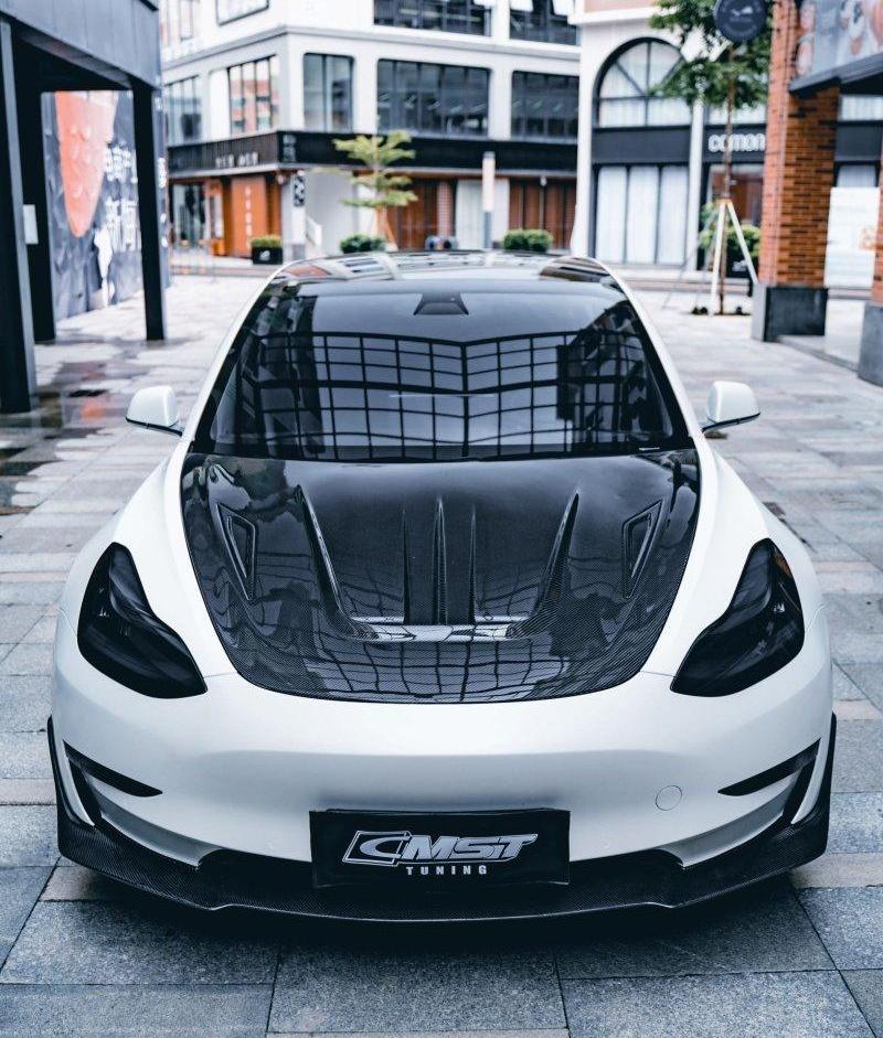 Front Hood CMST style V1 for Tesla Model 3 2017-2023