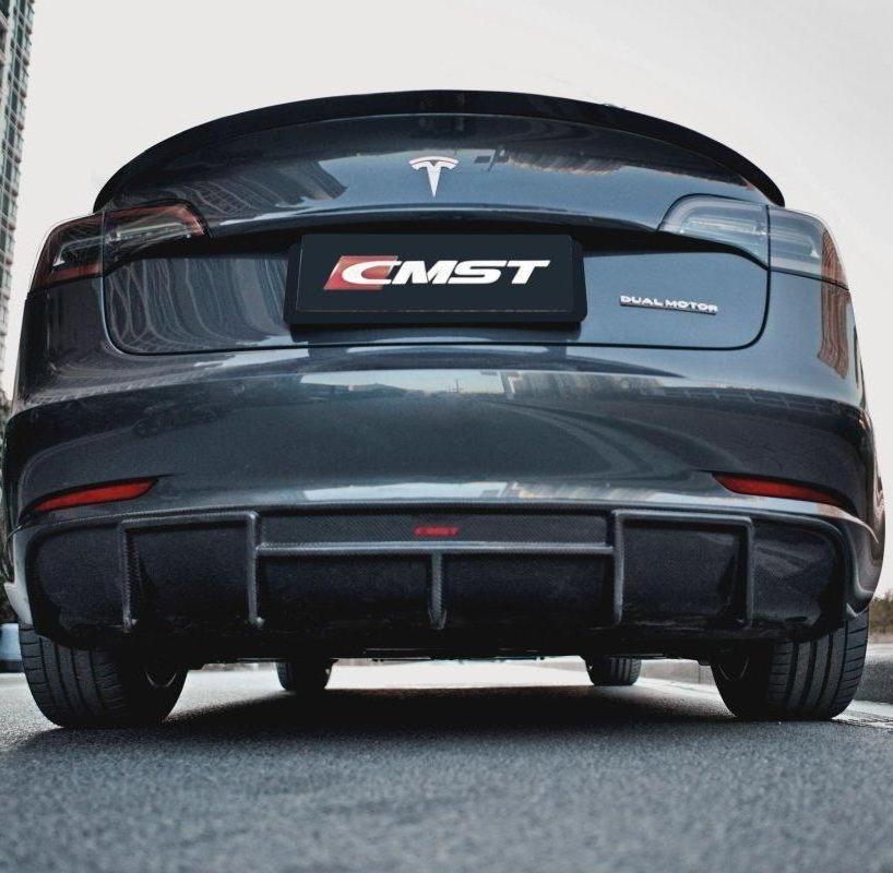 后扩散器 CMST 款式 V1，适用于 Tesla Model 3 2017-2023