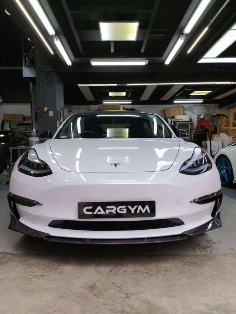 ลิ้นหน้า CMST ทรง สปลิตเตอร์ สำหรับ Tesla Model 3 2017-2023 (แบบที่ 4)