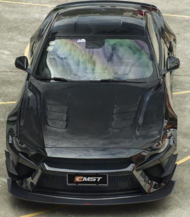 ฝากระโปรงหน้า CMST ทรง V1 สำหรับ Ford Mustang S550 2018-2023
