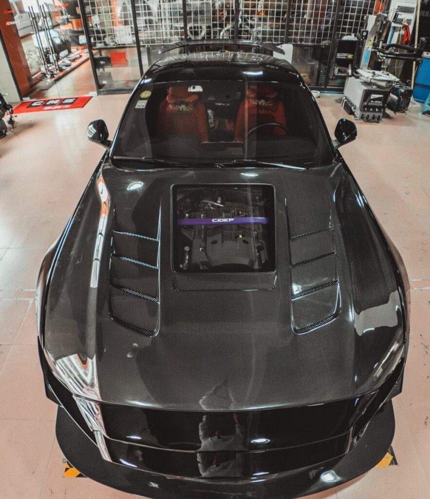 ฝากระโปรงหน้า CMST ทรง V2 สำหรับ Ford Mustang S550 2018-2023