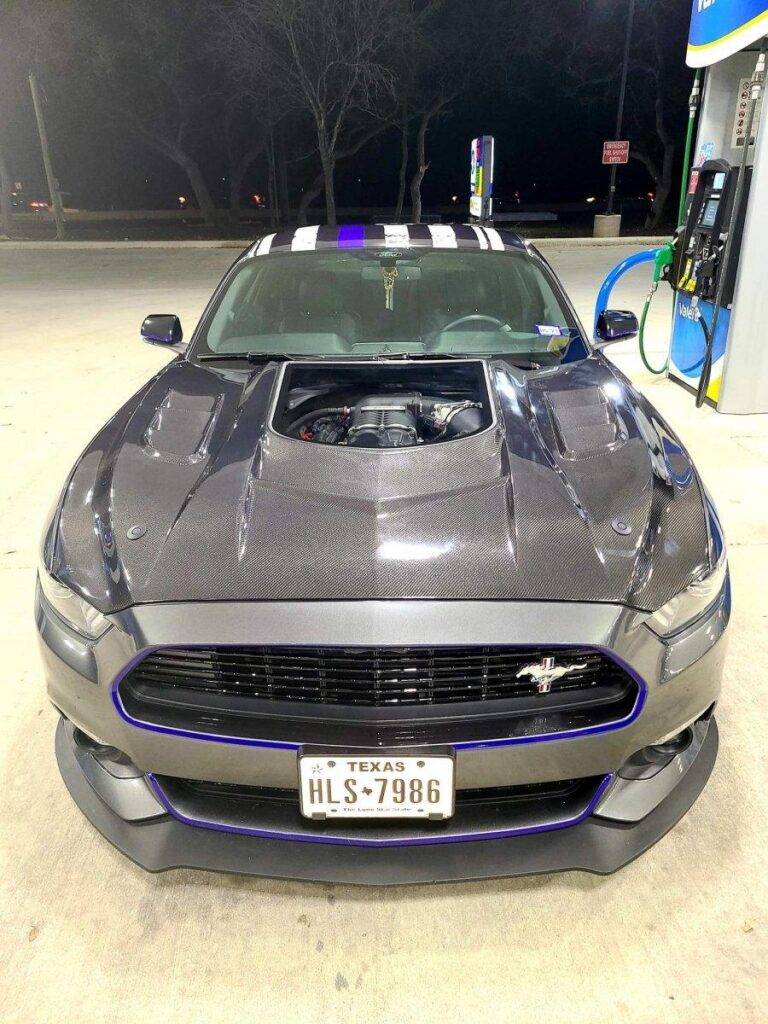 ฝากระโปรงหน้า CMST ทรง V6 สำหรับ Ford Mustang S550 2015-2017