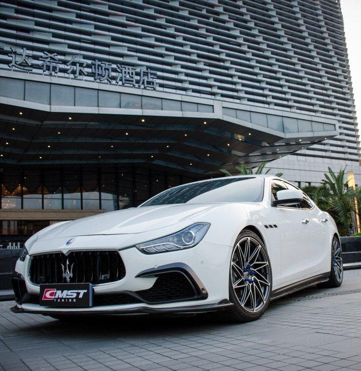 ลิ้นหน้า CMST ทรง สปลิตเตอร์ สำหรับ Maserati Ghibli 2014-2017