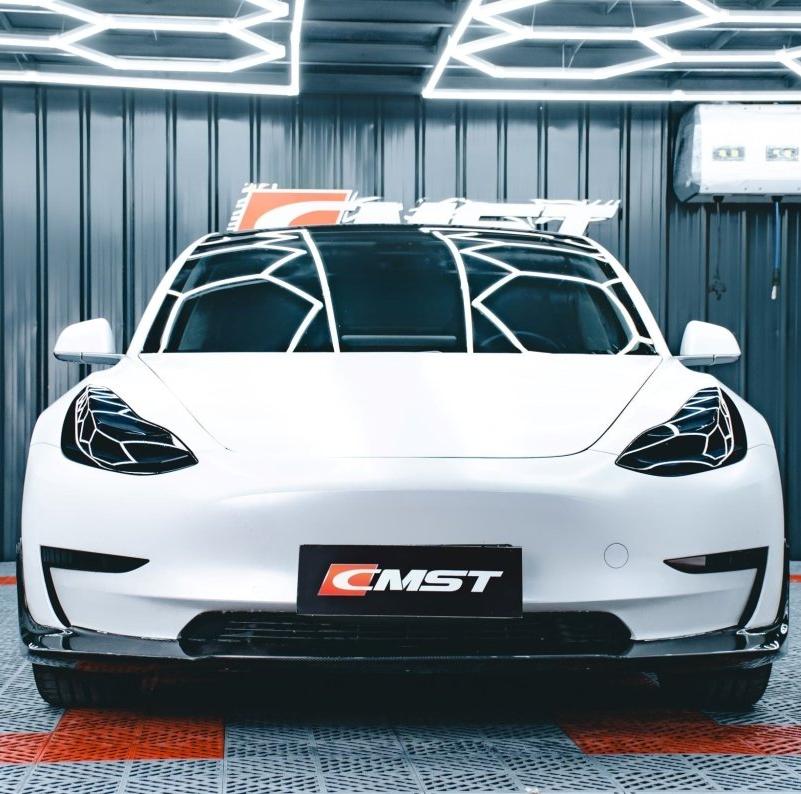 Front Lip CMST style Splitter for Tesla Model 3 2017-2023