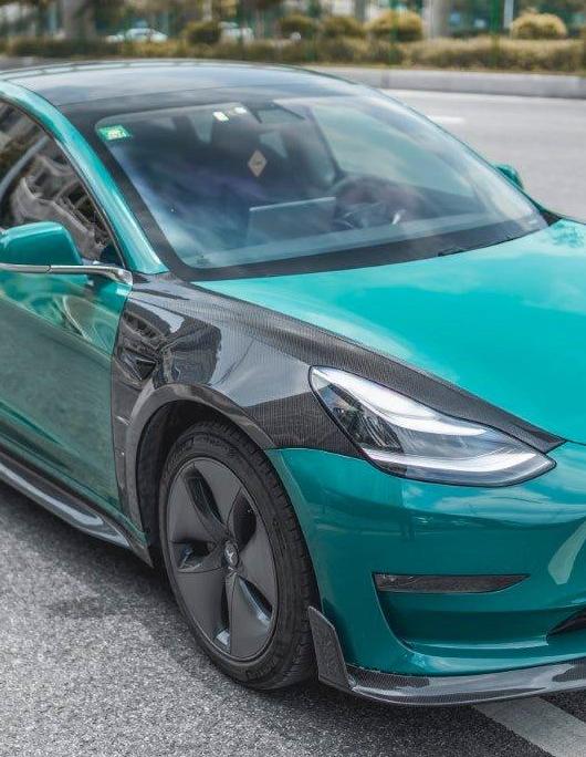 ซุ้มล้อหน้า โดย CMST Tuning สำหรับ Tesla Model 3 Performance Long Range Standard Base 2017-2023