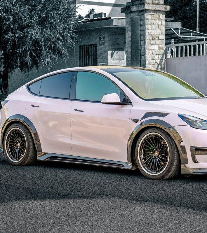 ซุ้มล้อหน้า โดย CMST Tuning สำหรับ Tesla Model Y Performance AWD Long Range RWD Standard 2020-2025