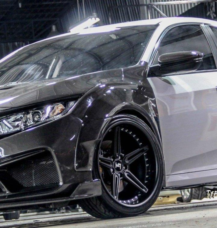 ไวด์บอดี้ ซุ้มล้อ และ ซุ้มล้อ โดย CMST Tuning สำหรับ Honda Civic 10th Gen FC1 FC2 FC5 FC6 2016-2021 Civic 10th Gen FC3 FC4 FK7 2016-2021 Civic Si FC 2019-2020 2016-2021