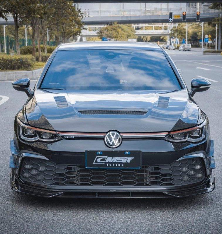 ลิ้นหน้า CMST ทรง สปลิตเตอร์ สำหรับ Volkswagen Golf MK8 2020-2024