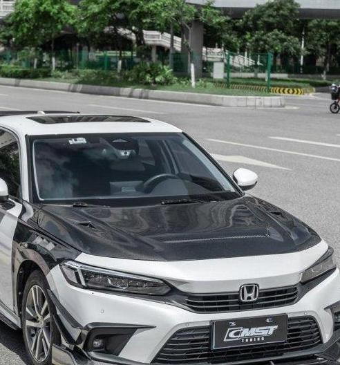 ฝากระโปรงหน้า CMST ทรง V1 สำหรับ Honda Civic 11th Gen 2022-ON