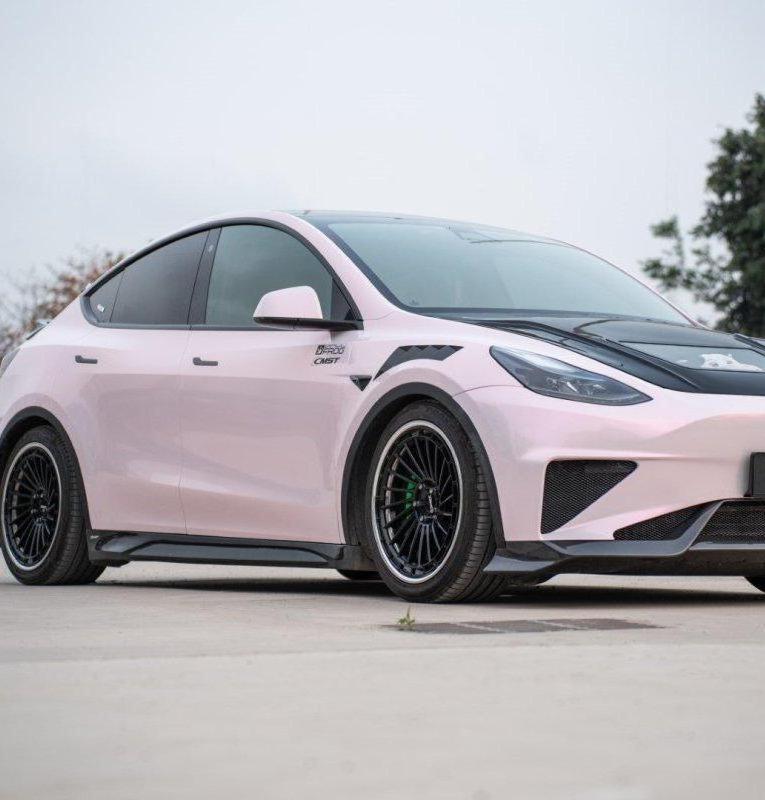 สเกิร์ตข้าง CMST ทรง V4 สำหรับ Tesla Model Y 2020-2025