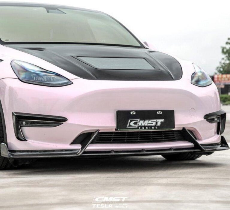 ลิ้นหน้า CMST ทรง สปลิตเตอร์ สำหรับ Tesla Model Y 2020-2025 (แบบที่ 2)