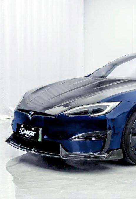 ชิ้นแต่งตัวถังคาร์บอนไฟเบอร์ CMST สำหรับ Tesla Model S 2021-ON