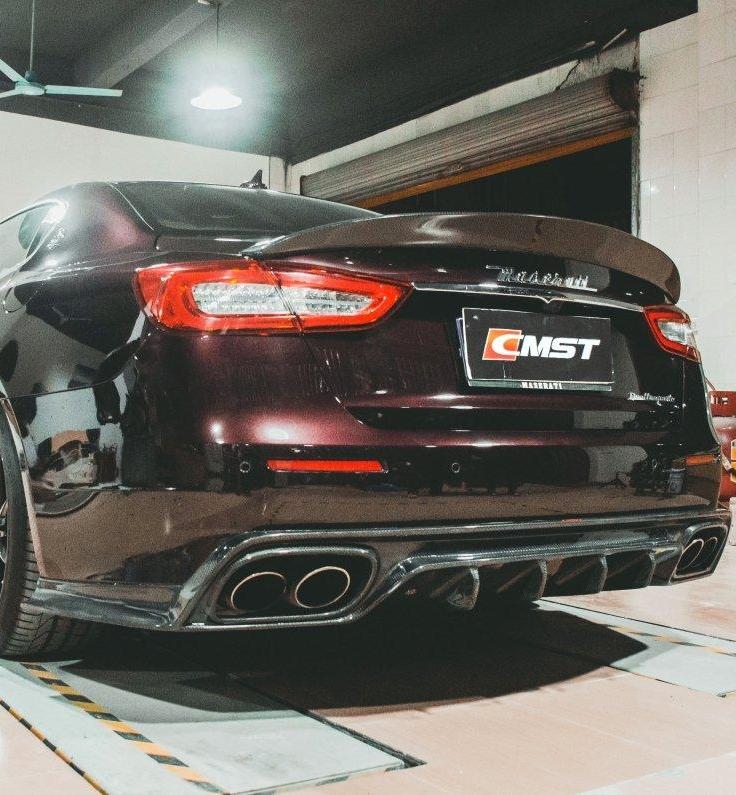 ปีก/สปอยเลอร์หลัง CMST ทรง ปากเป็ด สำหรับ Maserati Quattroporte 2014-ON (แบบที่ 2)