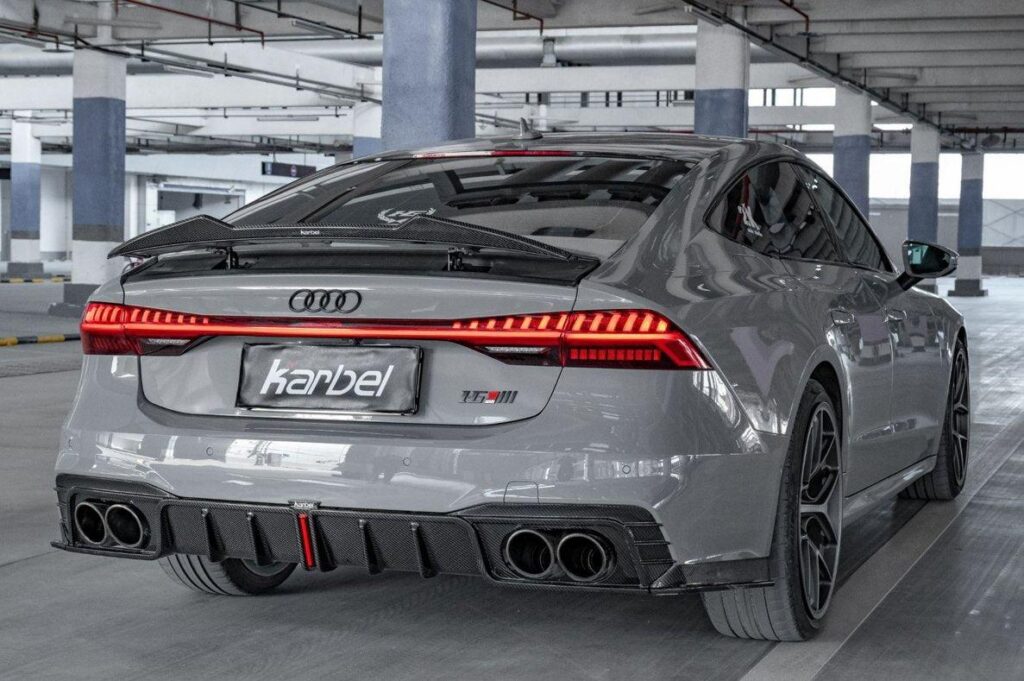 ดิฟฟิวเซอร์หลังคาร์บอนไฟเบอร์ CMST ทรง V2 สำหรับ Audi A7/S7 C8 2019-ON