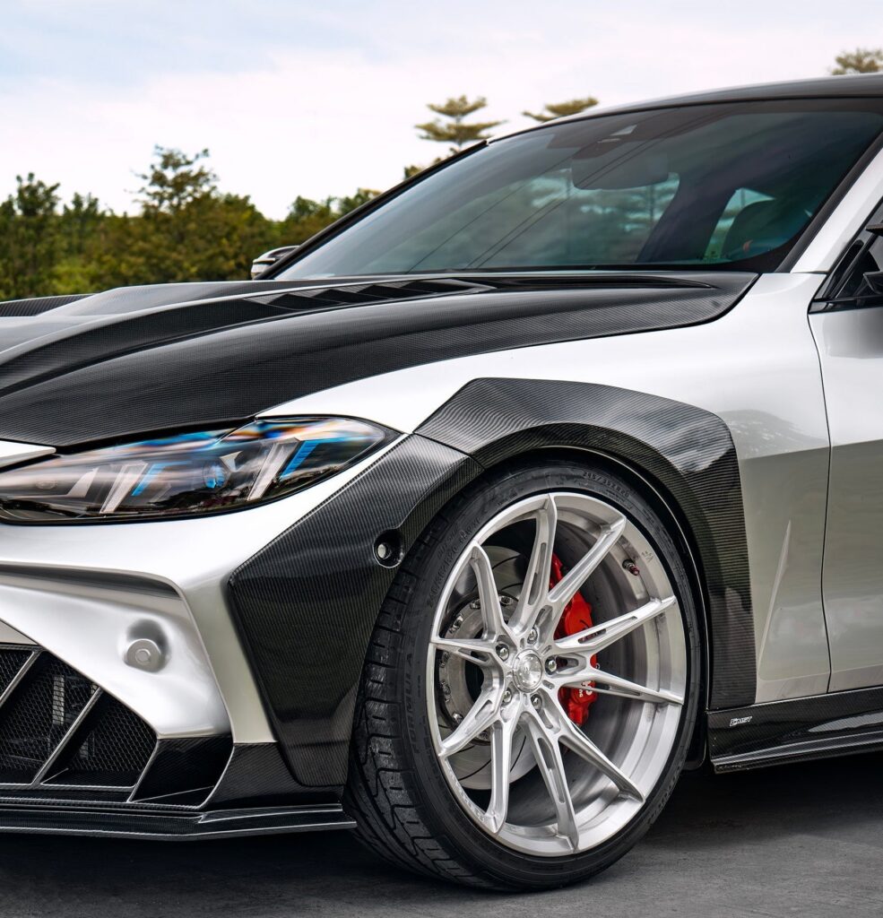 HORIZON หน้า Fender ทรงแฟลร์ ซุ้มล้อ โดย CMST Tuning สำหรับ BMW 4 Series M440 430 G22 G23 2020-ON