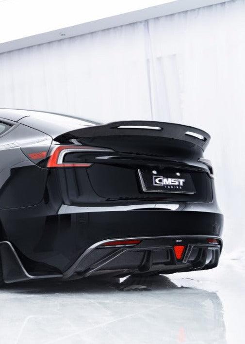 ปีก/สปอยเลอร์หลัง CMST ทรง V2 สำหรับ Tesla Model 3 Highland 2024-ON