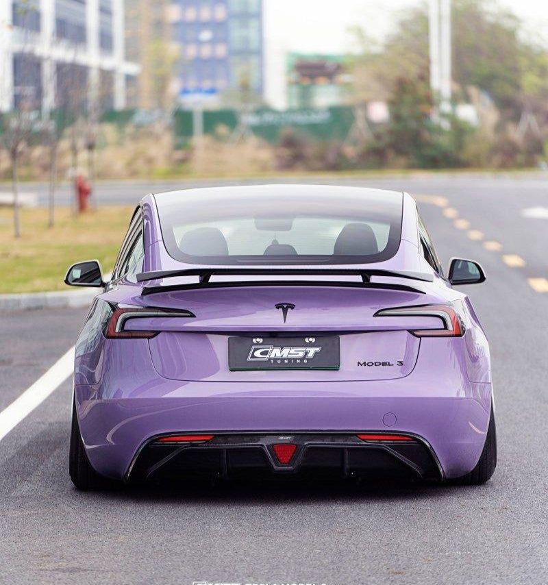尾翼/尾翼 CMST 款式 V1，适用于 Tesla Model 3 Highland 2024-ON