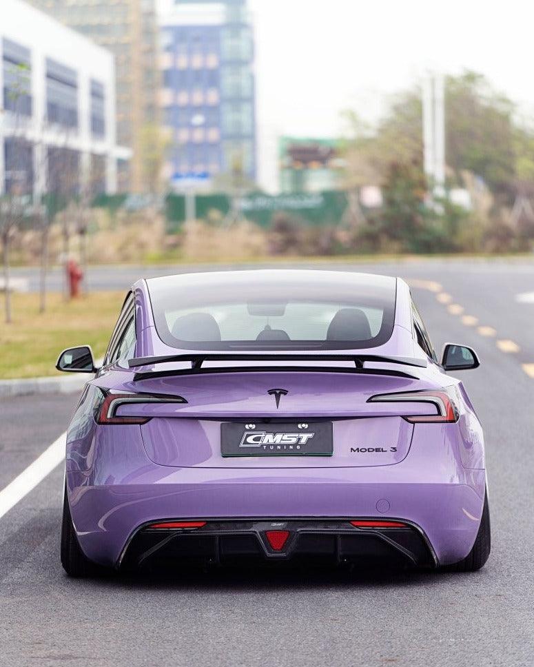 ดิฟฟิวเซอร์หลัง CMST ทรง V1 สำหรับ Tesla Model 3 Highland 2024-ON
