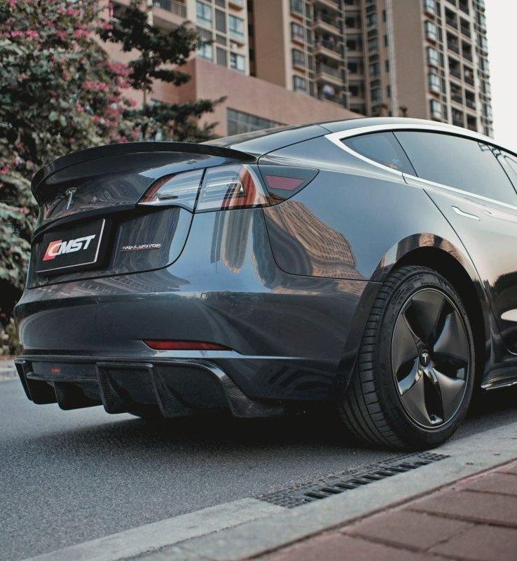 ปีก/สปอยเลอร์หลัง CMST ทรง V2 สำหรับ Tesla Model 3 2017-2023