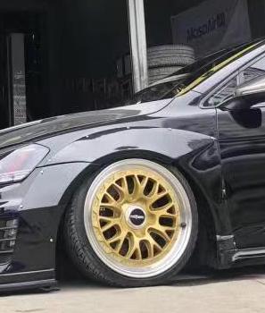 ไวด์บอดี้ Fender ทรงแฟลร์ ซุ้มล้อ โดย CMST Tuning สำหรับ Volkswagen Golf R GTI Base MK7/7.5 Carbon Fiber/FRP