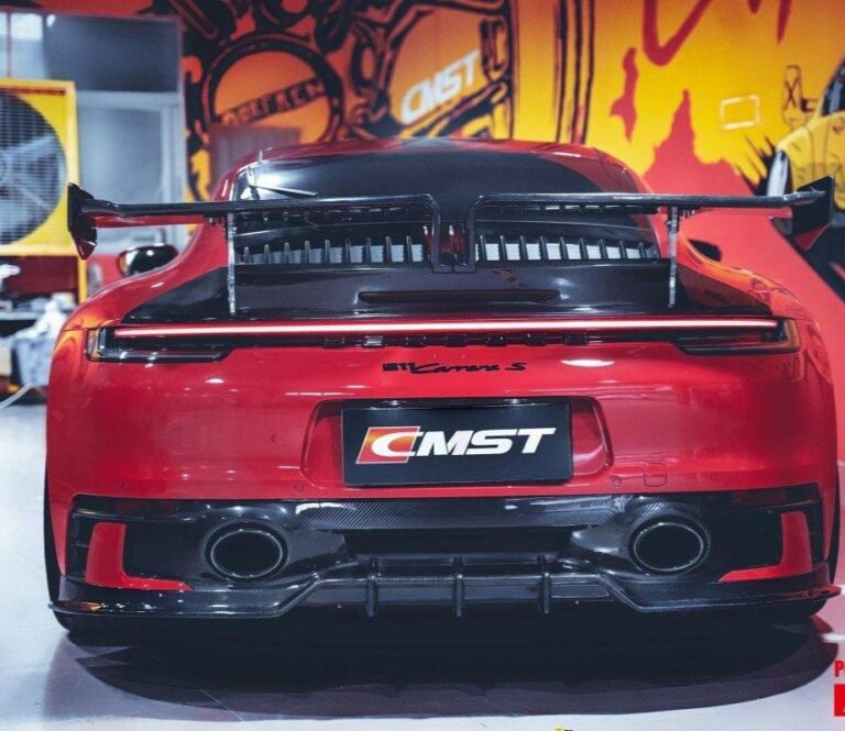 ปีก/สปอยเลอร์หลัง CMST ทรง V1 สำหรับ Porsche 911 992 2020-2024