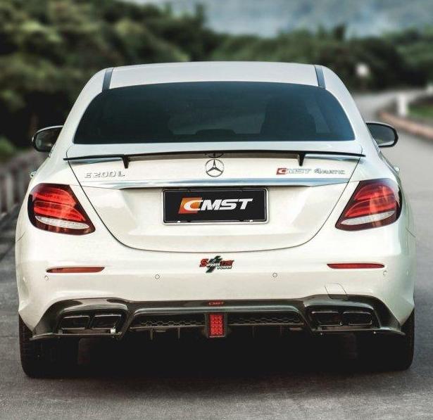 ดิฟฟิวเซอร์หลัง โดย CMST Tuning สำหรับ Mercedes Benz E-Class E63S E63 E53 E43 AMG E550 E450 E400 E350 E300 W213 2017-2023