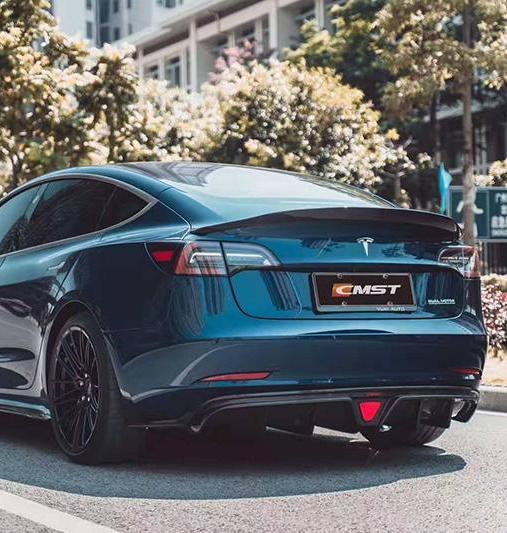 ปีก/สปอยเลอร์หลัง CMST ทรง V1 สำหรับ Tesla Model 3 2017-2023