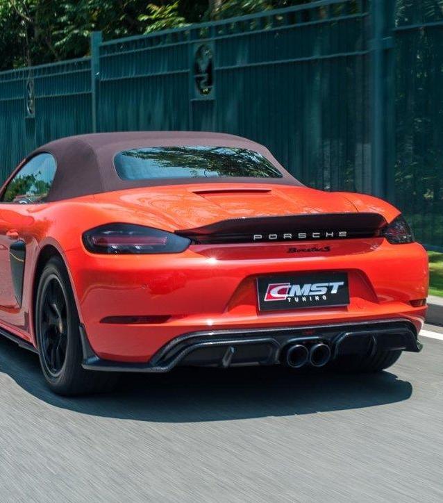 ปีก/สปอยเลอร์หลัง CMST ทรง V1 สำหรับ Porsche 718 Boxster 2017-ON