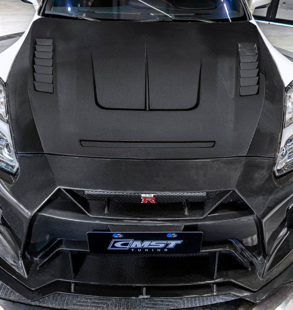 ฝากระโปรงหน้า CMST ทรง V6 สำหรับ Nissan GT-R R35 2017-2024