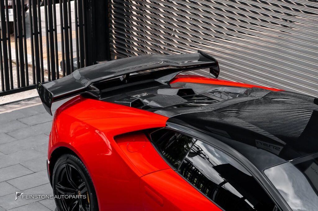 Lamborghini Huracan USUS Autoclave Carbon Fiber Front Lip + USUS Autoclave Carbon Fi