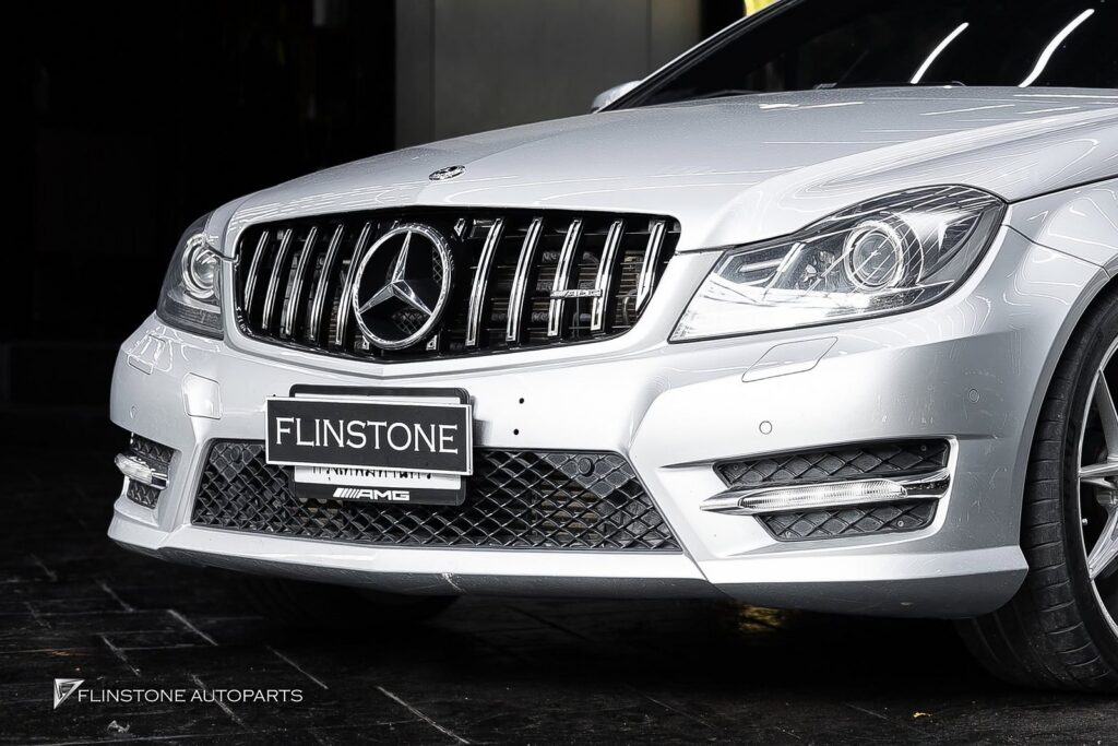 Mercedes-Benz W204-C204 C-Class GT Panamericana Front Grille + C63 AMG Black Series Tailpipe