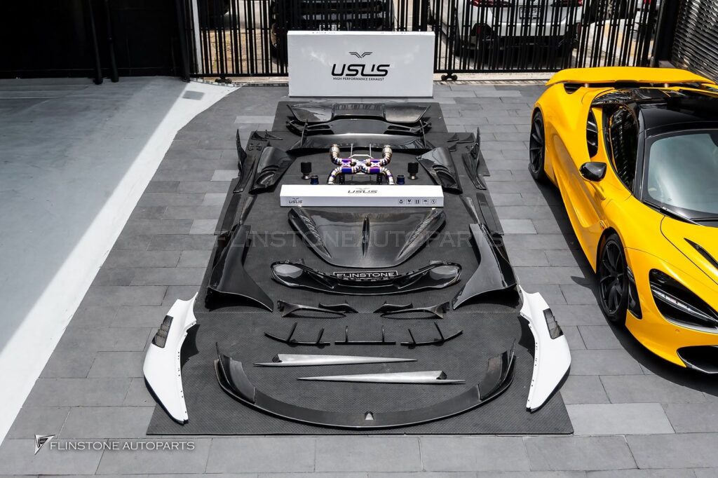 Mclaren USUS Autoclave Carbon Fiber OEM Lip + GTs Carbon Fiber Front Lip