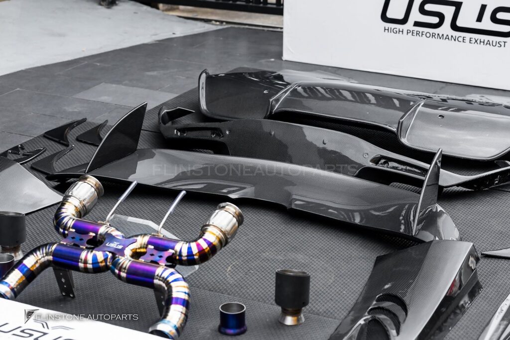 Mclaren USUS Autoclave Carbon Fiber OEM Lip + GTs Carbon Fiber Front Lip