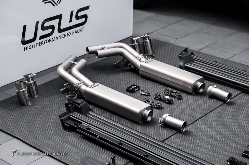 Mercedes-Benz W464 G-Class USUS Titanium Exhaust + Auto Side Running Board