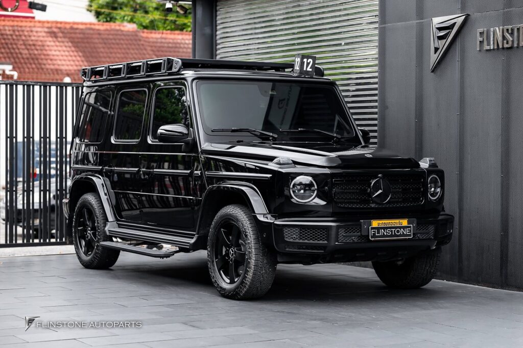 Mercedes-Benz W464 G-Class USUS Titanium Exhaust + Auto Side Running Board