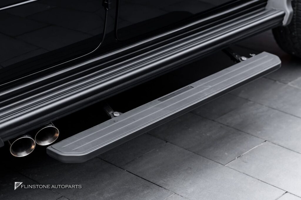 Mercedes-Benz W464 G-Class USUS Titanium Exhaust + Auto Side Running Board