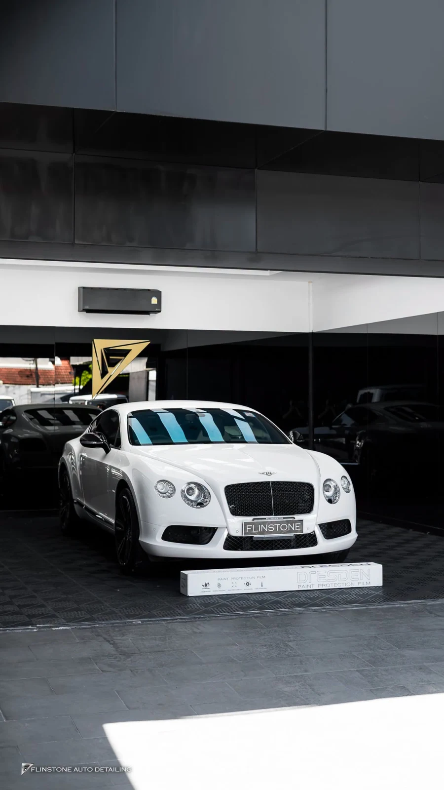 Bentley Continental GT new front bumper set fitted with a fresh respray